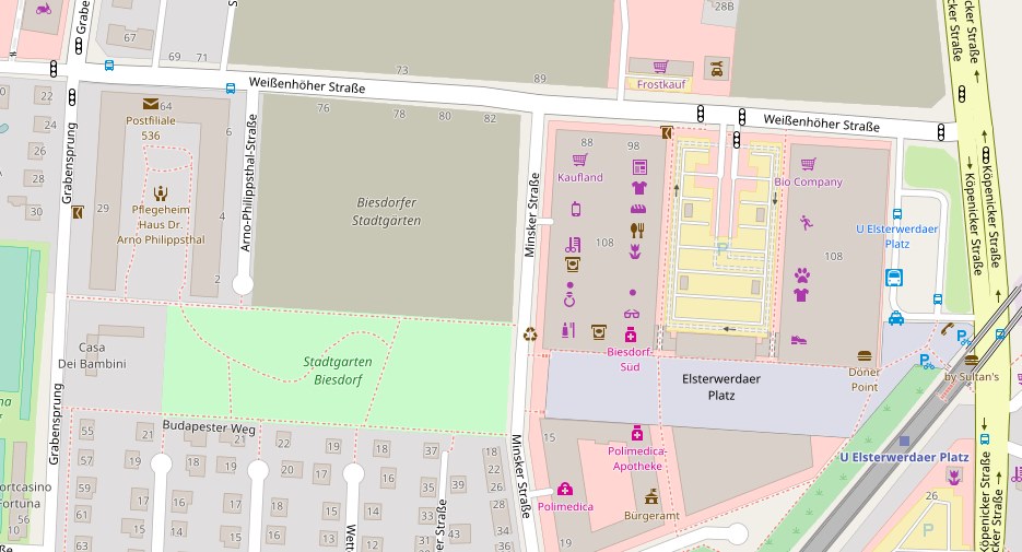 Karte Biesdorf Stadtgarten